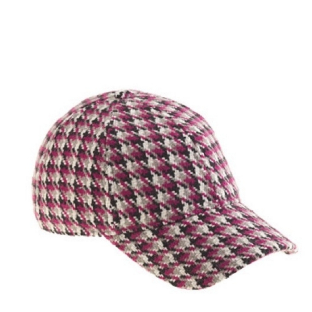 J. Crew Tweed Houndstooth Baseball Cap